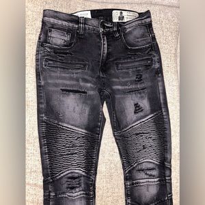 30/32 men’s motorcycle biker jeans vintage retro skinny denim street wear ripped